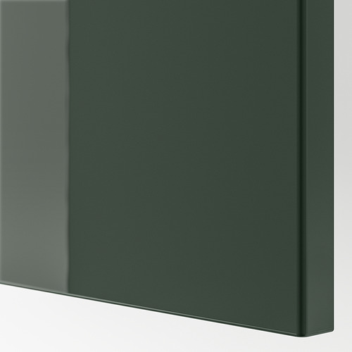 BESTÅ - TV bench with doors, black-brown/Selsviken dark olive-green | IKEA Taiwan Online - PE818909_S4