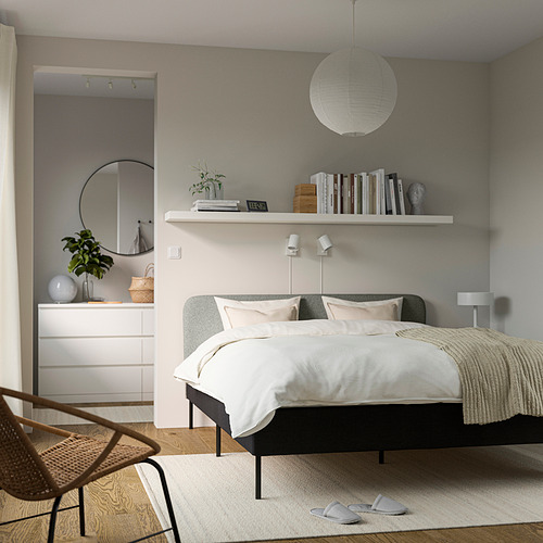 SLATTUM 軟墊式床框