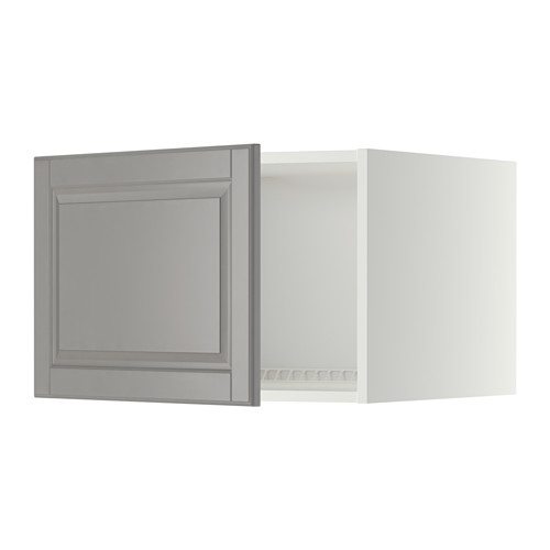 METOD - top cabinet for fridge/freezer, white/Bodbyn grey | IKEA Taiwan Online - PE342583_S4