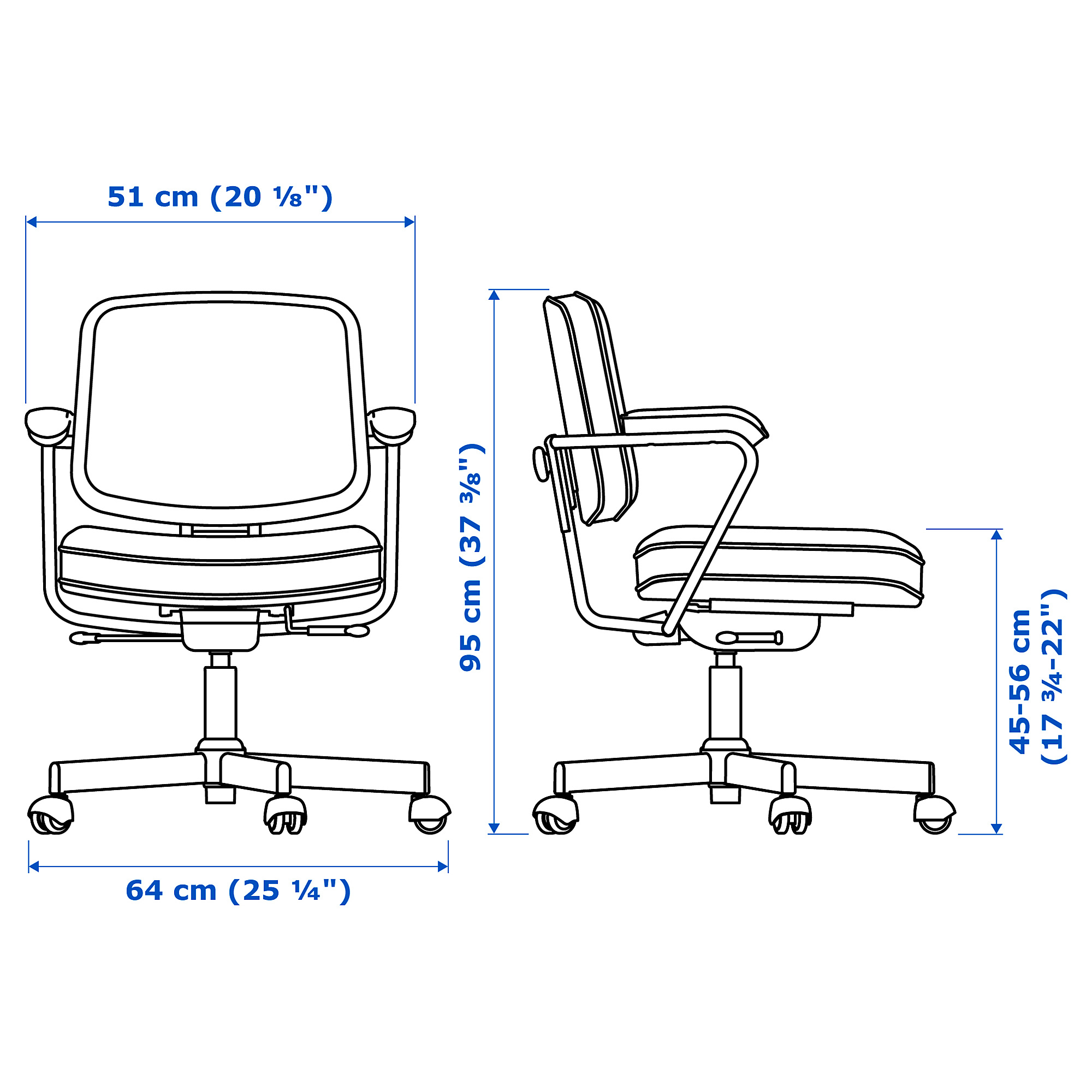 ALEFJÄLL office chair