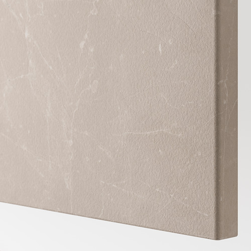 BESTÅ - wall-mounted cabinet combination, white Bergsviken/beige marble effect | IKEA Taiwan Online - PE818944_S4