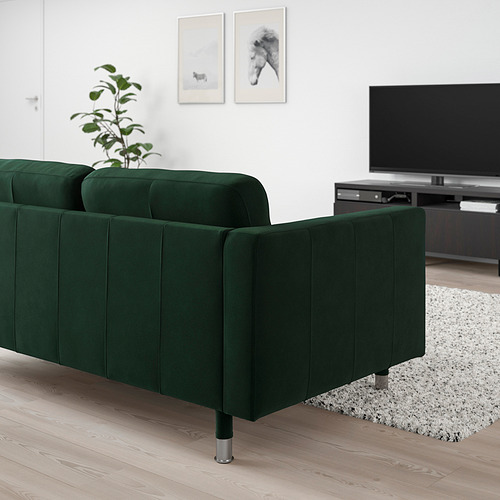 LANDSKRONA - 三人座沙發, Djuparp 深綠色/金屬 | IKEA 線上購物 - PE819005_S4