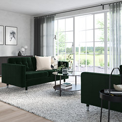 LANDSKRONA - 雙人座沙發, Grann/Bomstad 黑色/木材 | IKEA 線上購物 - PE514801_S3