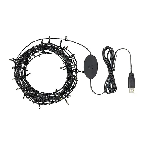 STRÅLA - LED lighting chain with 100 lights, black | IKEA Taiwan Online - PE862046_S4