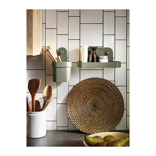 ÖBONÄS wall shelf with suction cup