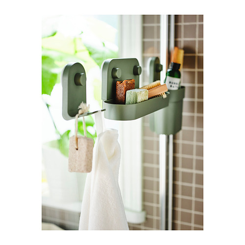 ÖBONÄS wall shelf with suction cup