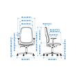 SMÖRKULL 辦公椅附扶手
