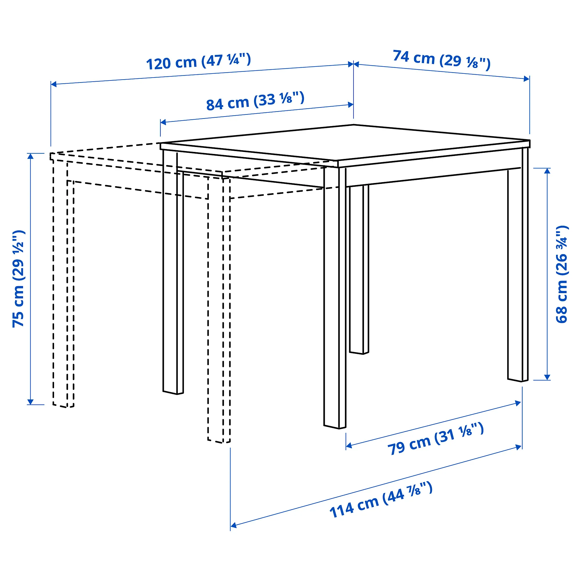 VIHALS extendable table