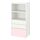 SMÅSTAD/PLATSA - bookcase, white pale pink/with 3 drawers | IKEA Taiwan Online - PE819035_S1