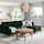 LANDSKRONA - 三人座沙發, 含躺椅/Djuparp 深綠色/木 | IKEA 線上購物 - PE819053_S1