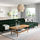 LANDSKRONA - 5-seat sofa, with chaise longues/Djuparp dark green/wood | IKEA Taiwan Online - PE819071_S1