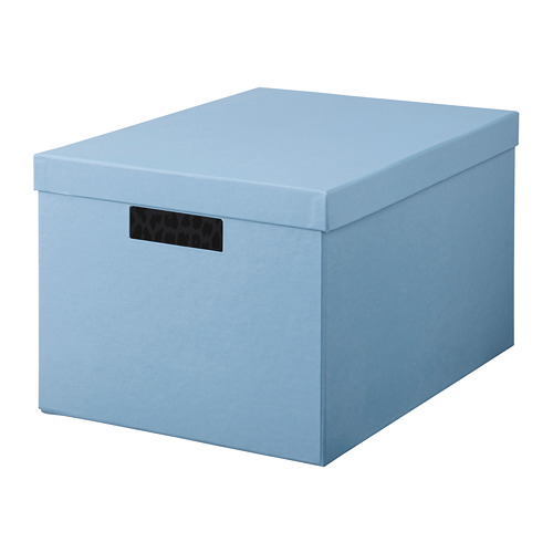 TJENA - 附蓋收納盒, 藍色 | IKEA 線上購物 - PE819368_S4