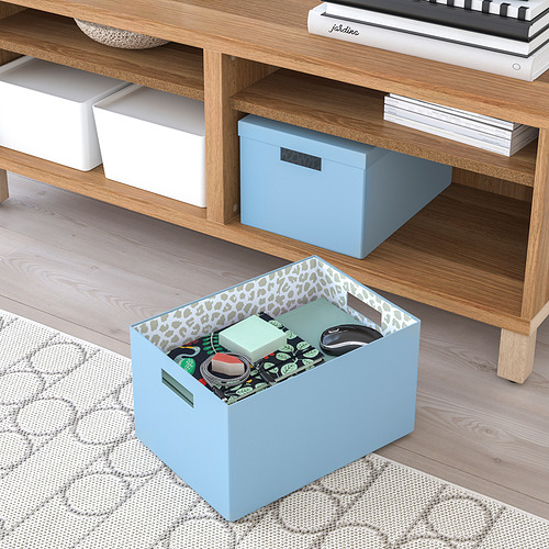 TJENA - 附蓋收納盒, 藍色 | IKEA 線上購物 - PE819370_S4