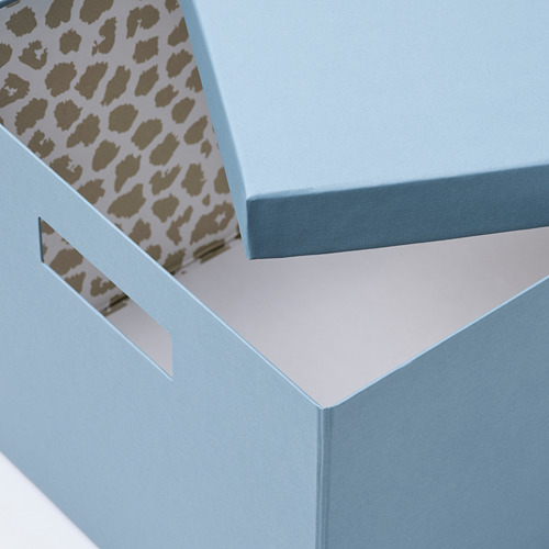 TJENA - 附蓋收納盒, 藍色 | IKEA 線上購物 - PE819371_S4