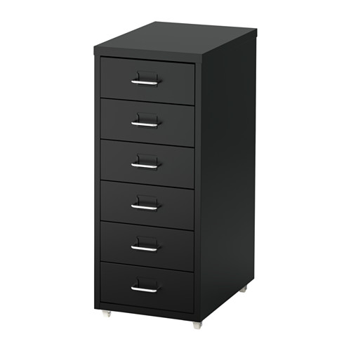 HELMER - drawer unit on castors, black, 28x69 cm | IKEA Taiwan Online - PE624587_S4