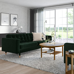 LANDSKRONA - 3-seat sofa, Gunnared light green/wood | IKEA Taiwan Online - 19270327_S3