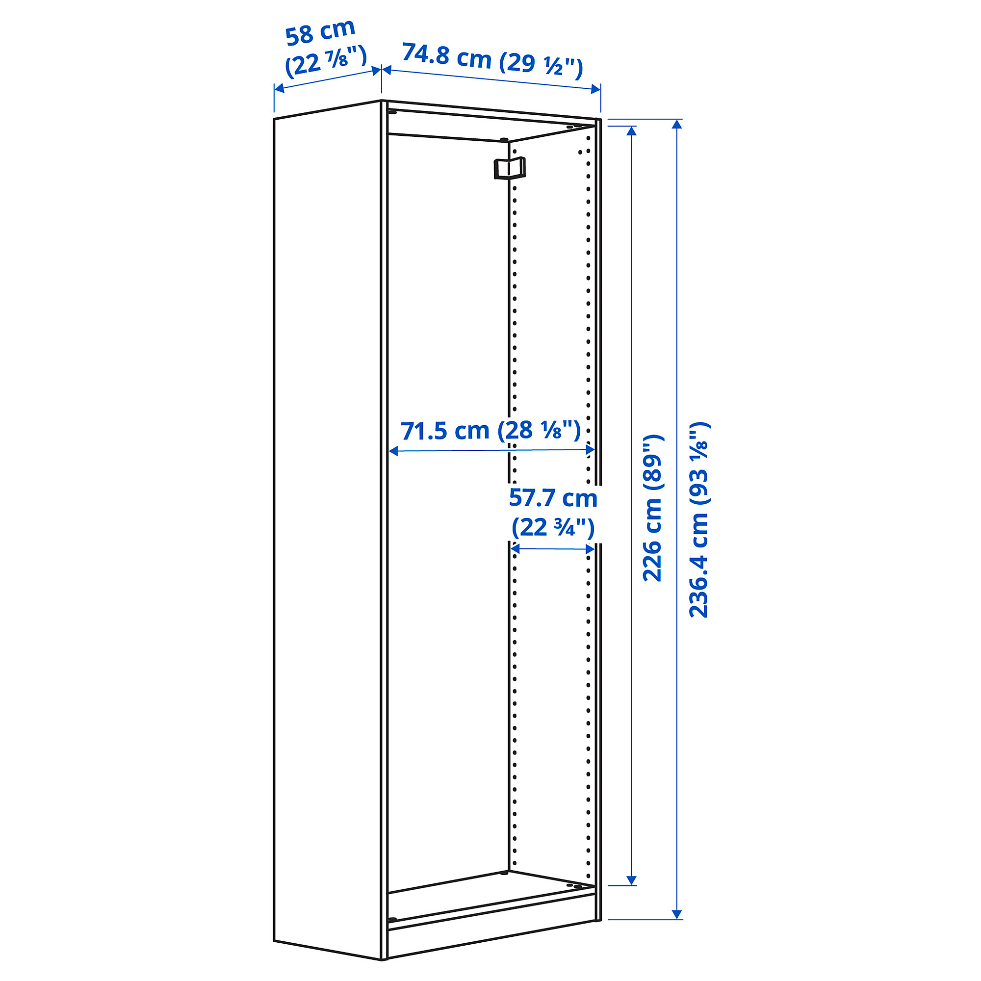 PAX wardrobe frame