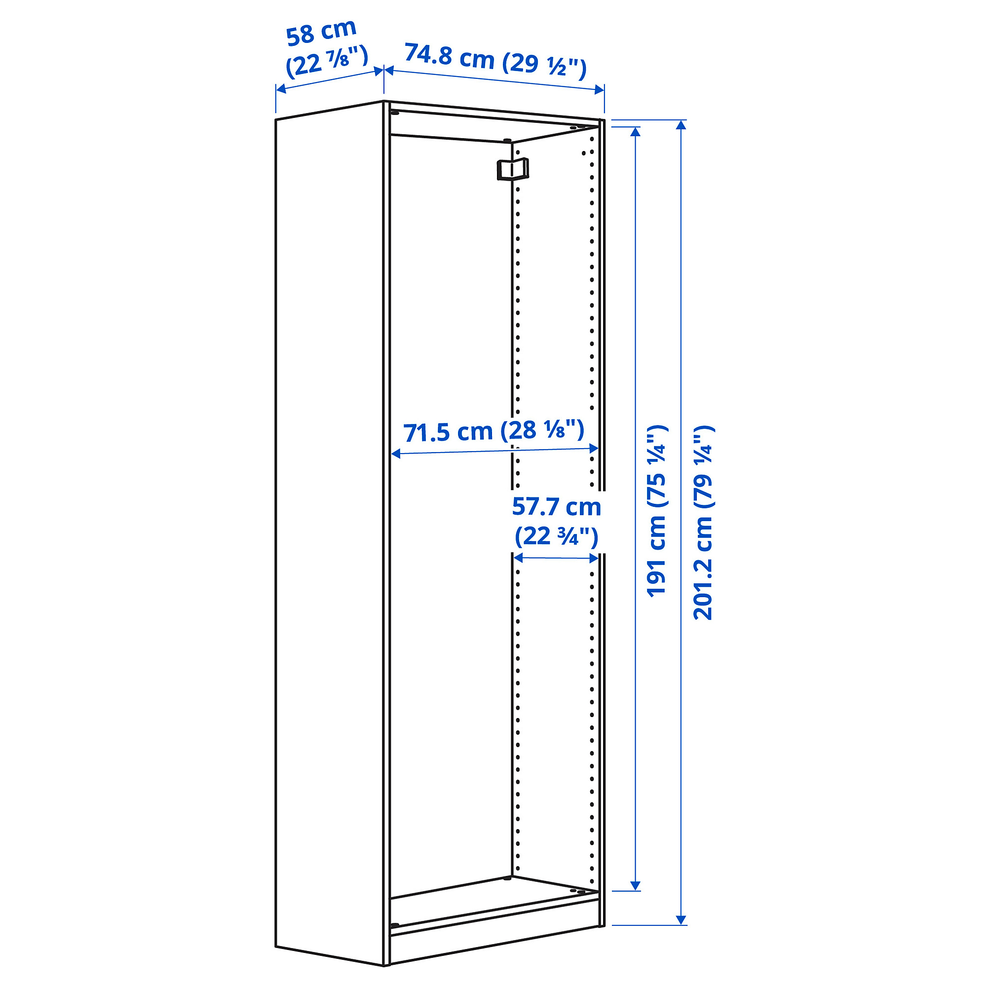 PAX wardrobe frame