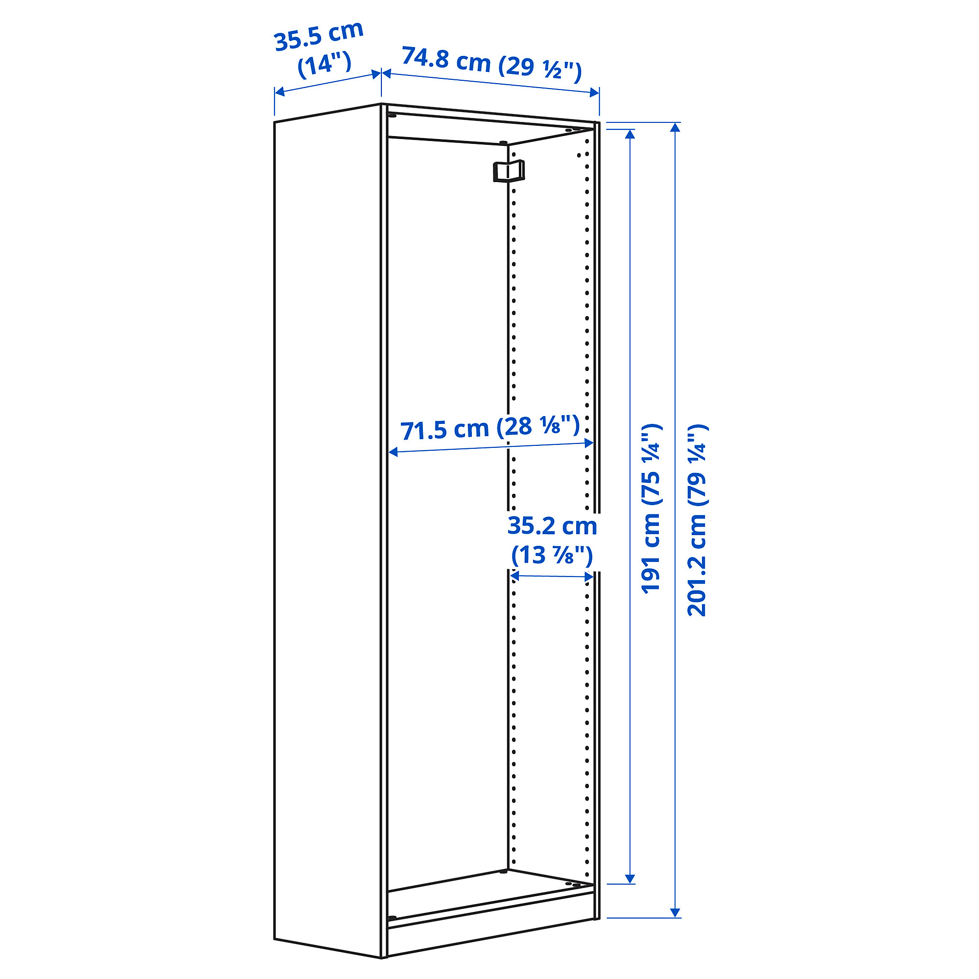 PAX wardrobe frame