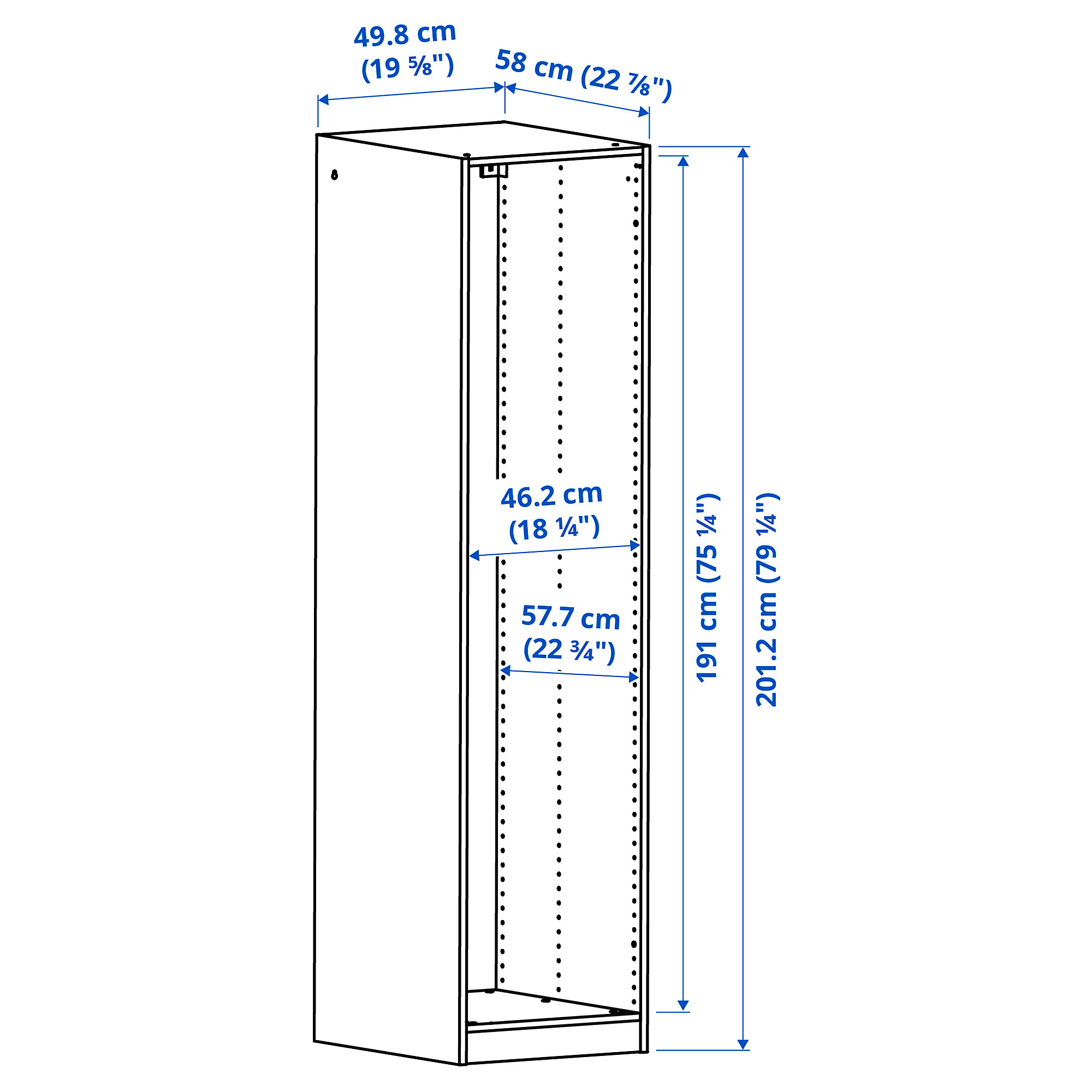 PAX wardrobe frame