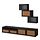 BESTÅ - TV storage combination/glass doors, black-brown Sindvik/Studsviken dark brown | IKEA Taiwan Online - PE819216_S1