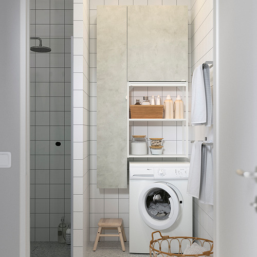 ENHET - 洗衣間儲物組合, 白色/仿混凝土 | IKEA 線上購物 - PE819234_S4