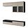 BESTÅ - TV storage combination/glass doors, black-brown Sindvik/Lappviken light grey/beige | IKEA Taiwan Online - PE819246_S1