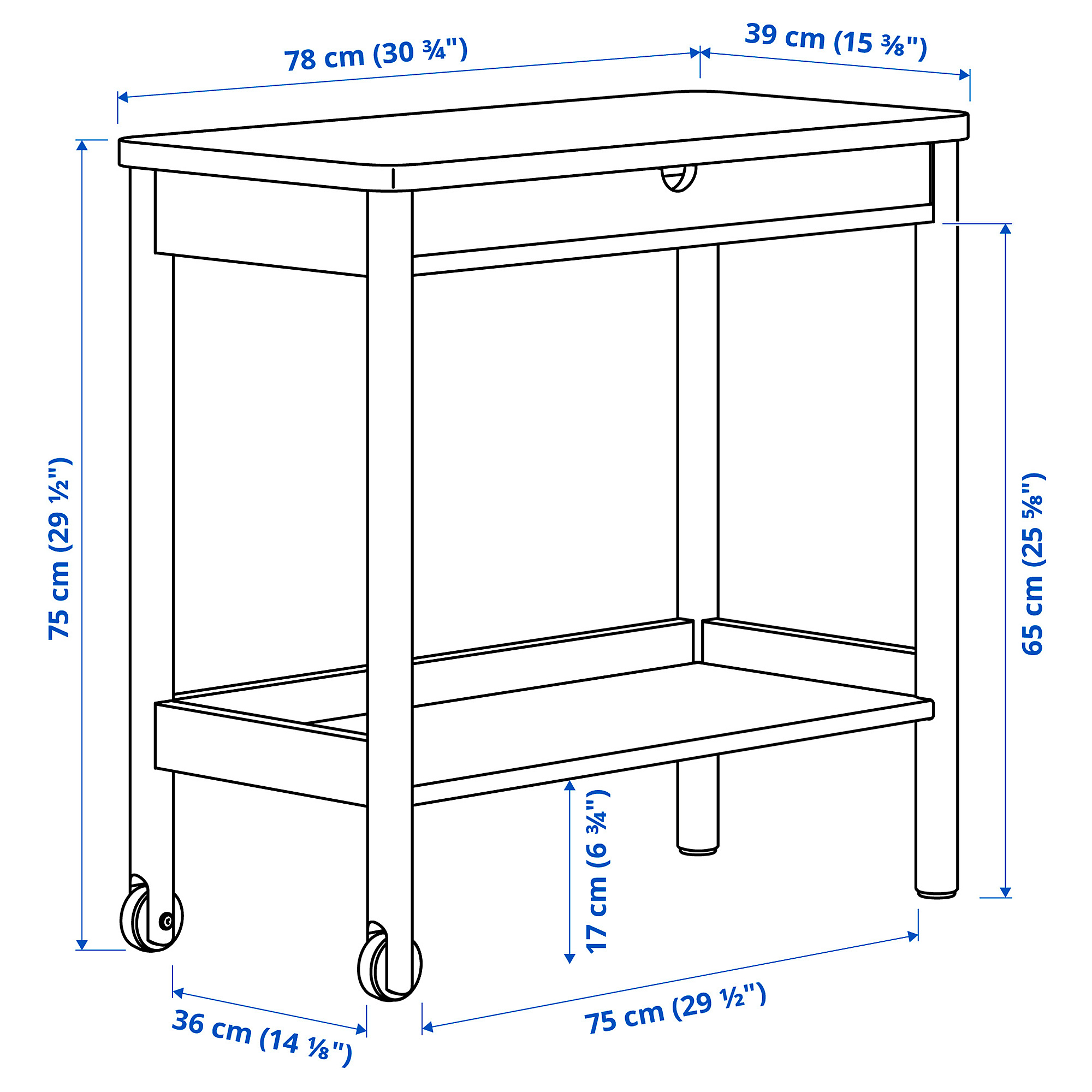 RÖNNINGE trolley