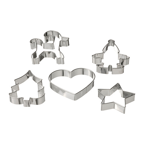 VINTERFINT pastry cutter, set of 5