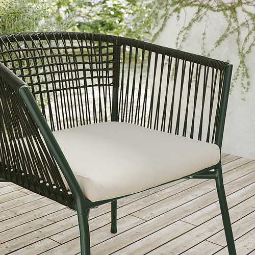 SEGERÖN chair with armrests, outdoor