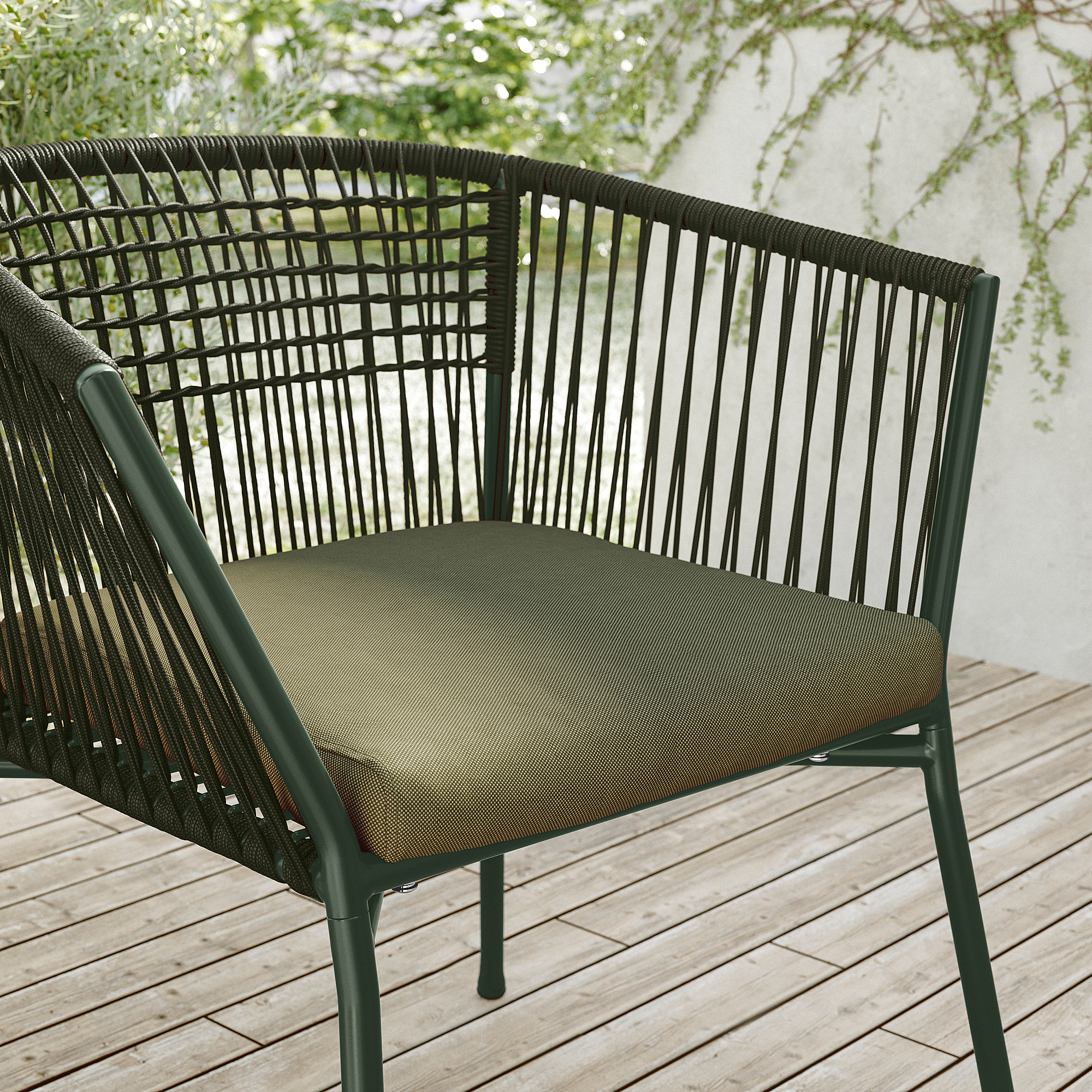 SEGERÖN chair with armrests, outdoor