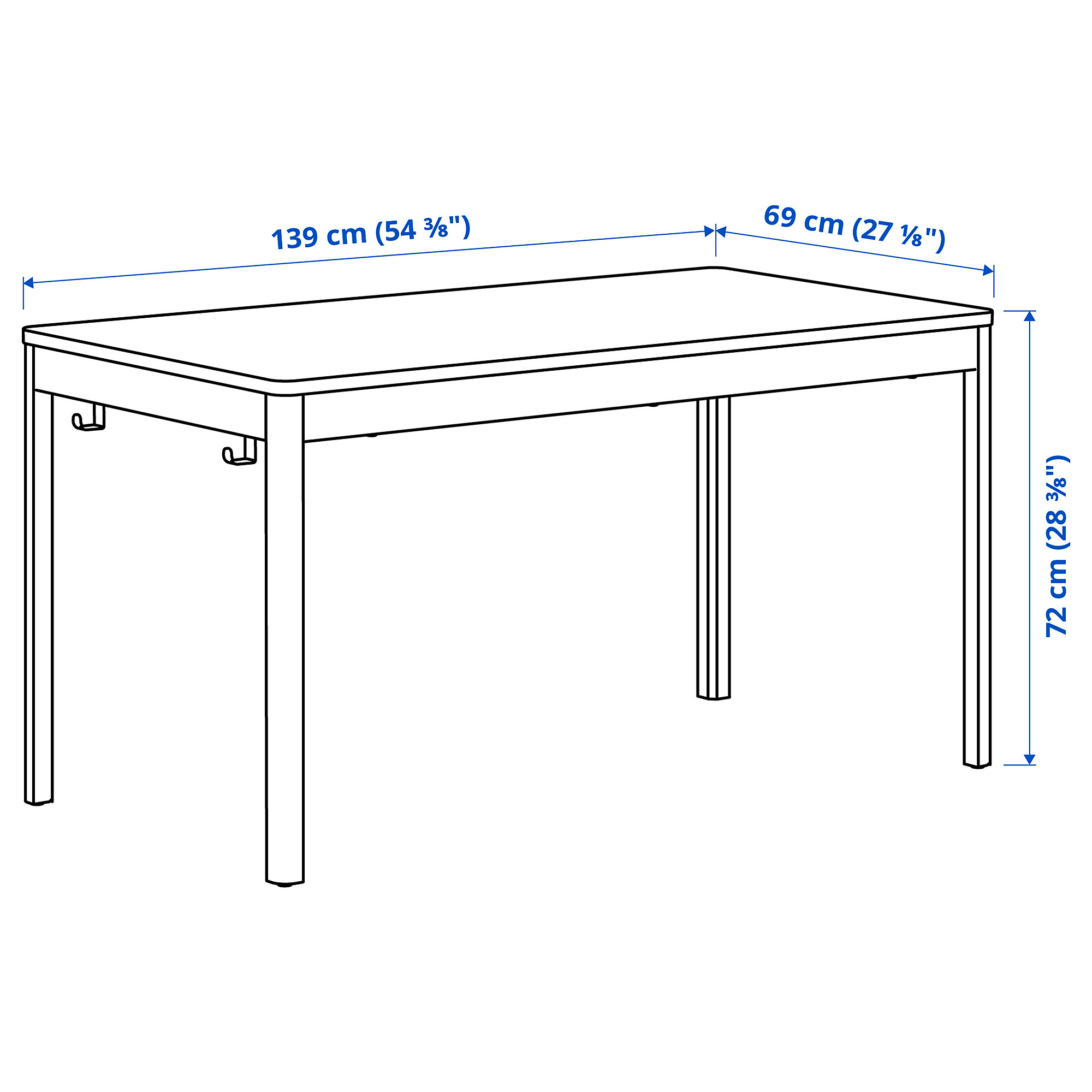 IDÅSEN underframe for table top