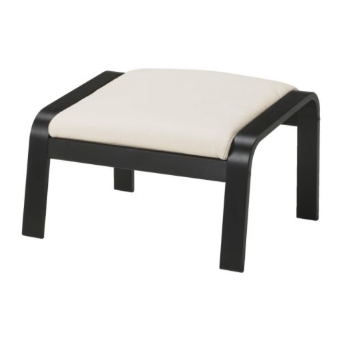 POÄNG - 扶手椅及腳凳, 黑棕色/Glose 米白色 | IKEA 線上購物 - PE163265_S4