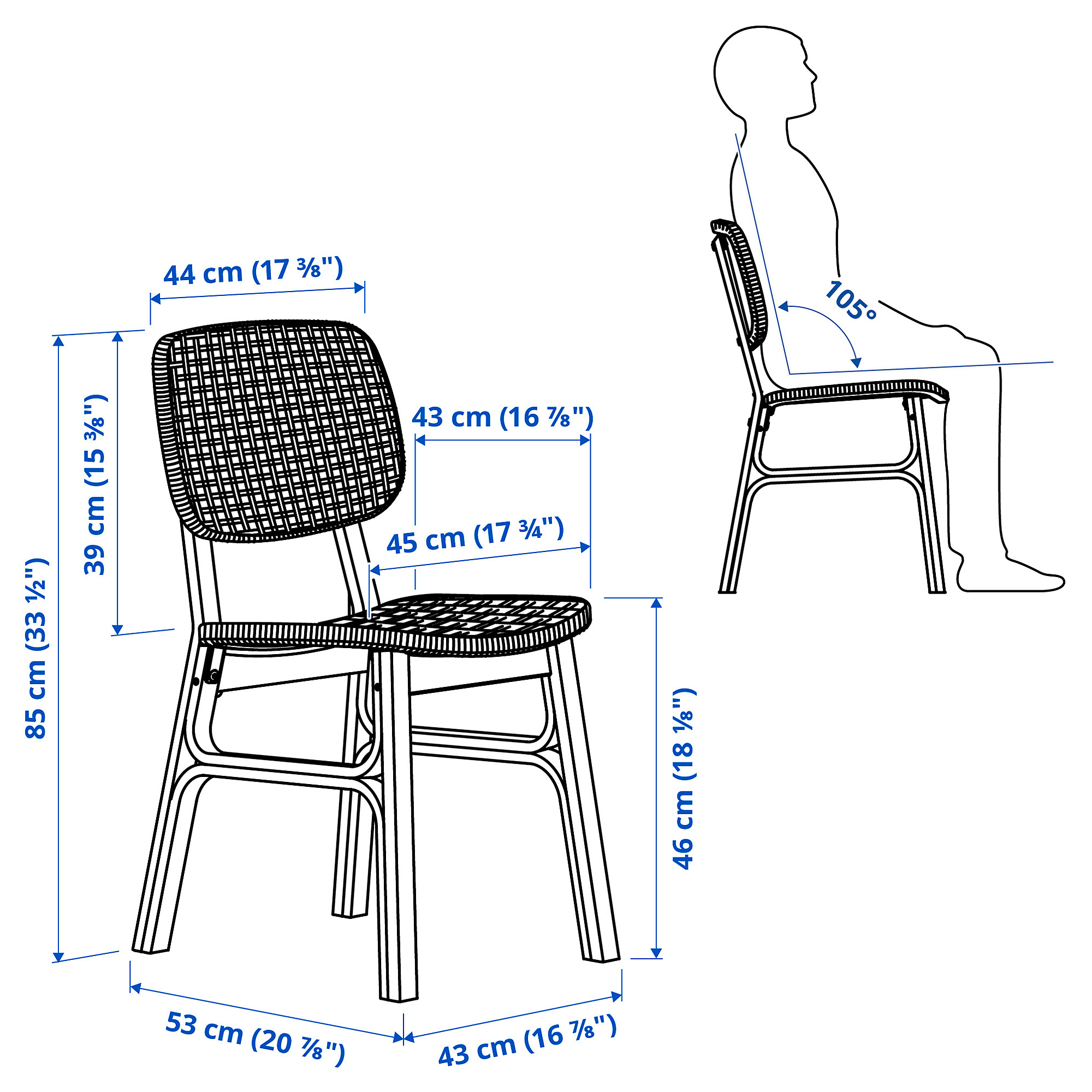 VOXLÖV/VOXLÖV table and 4 chairs