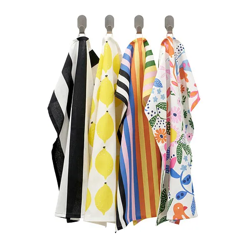 RINNIG - tea towel, multicolour patterned, 45x60 cm | IKEA Taiwan Online - PE965715_S4