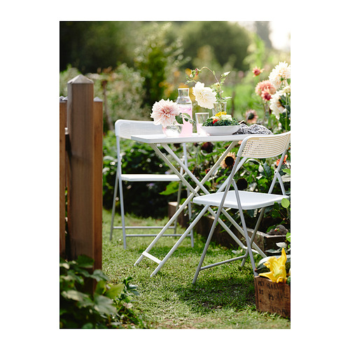 TORPARÖ table and 2 folding chairs, outdoor