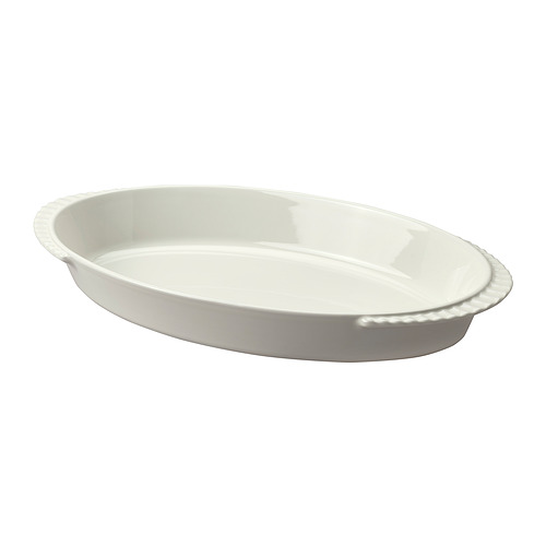 HÖSTAGILLE - oven dish, off-white, 54x30 cm | IKEA Taiwan Online - PE934932_S4
