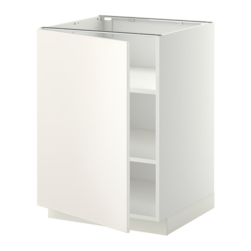 METOD - base cabinet with shelves, white/Veddinge white | IKEA Taiwan Online - PE345005_S4