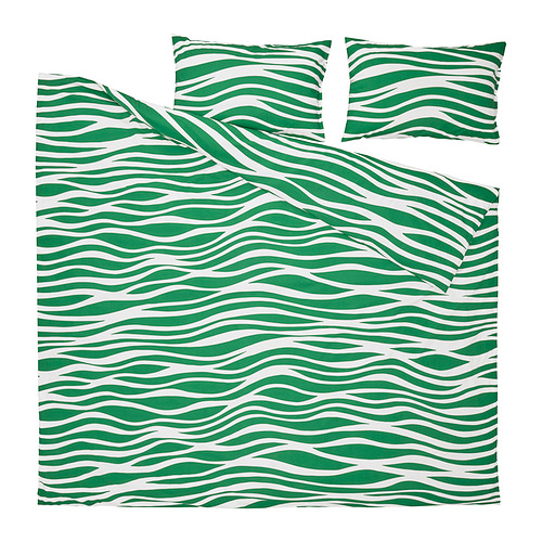 PORTLAKMÅLLA duvet cover and 2 pillowcases