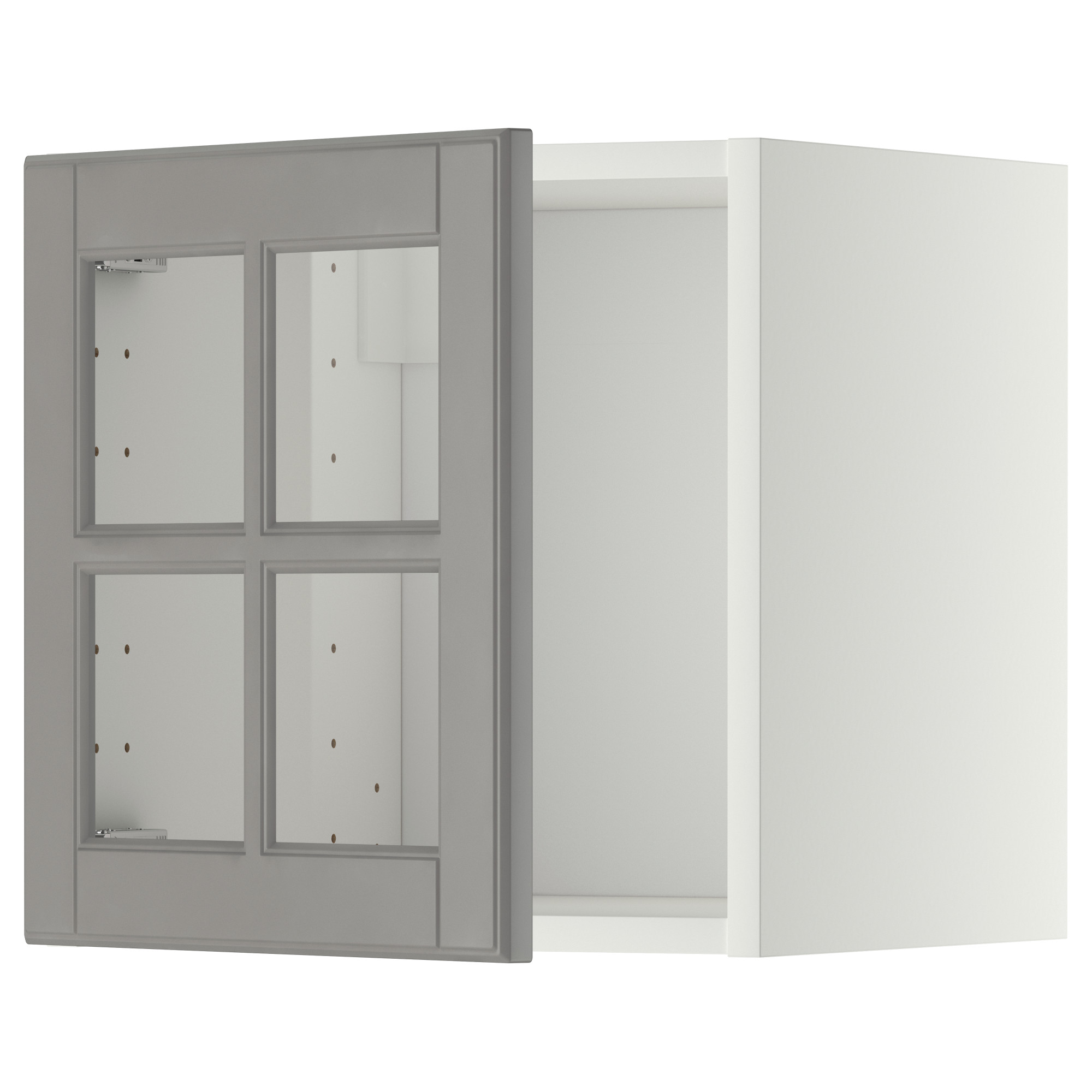 METOD wall cabinet with glass door