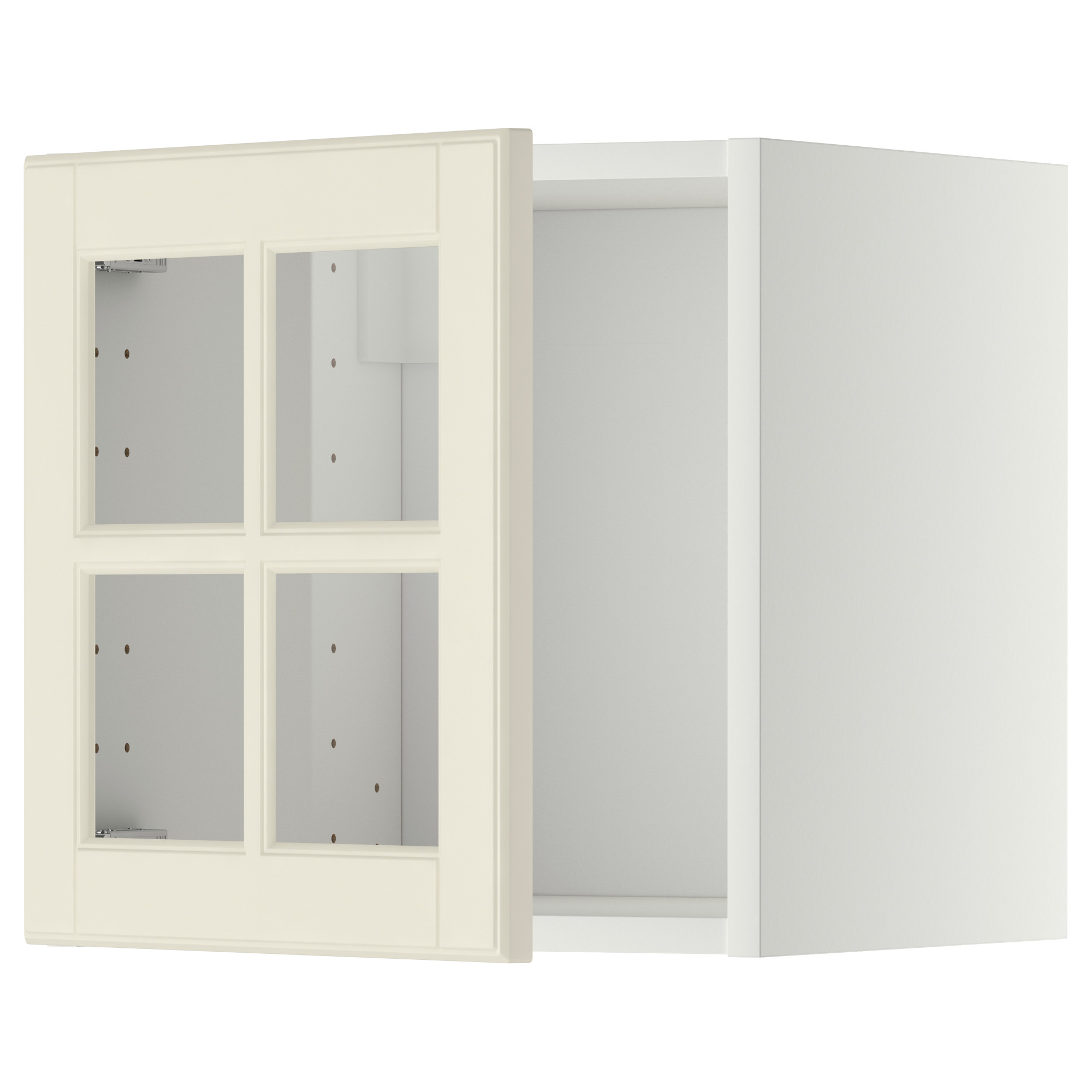 METOD wall cabinet with glass door