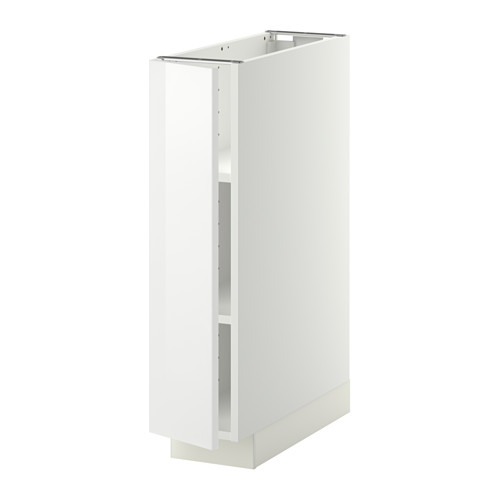 METOD - base cabinet with shelves, white/Ringhult white | IKEA Taiwan Online - PE344911_S4