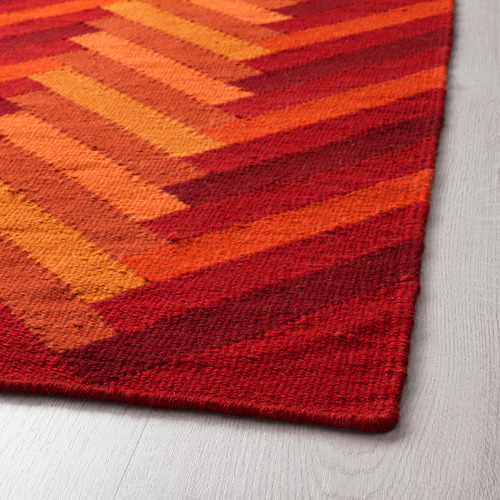 STOCKHOLM 2017 - 平織地毯, 手工製/波浪紋 橘色,170x240 | IKEA 線上購物 - PE598555_S4