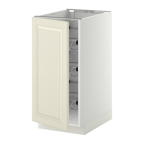 METOD - base cabinet with wire baskets, white/Bodbyn off-white | IKEA Taiwan Online - PE345033_S4