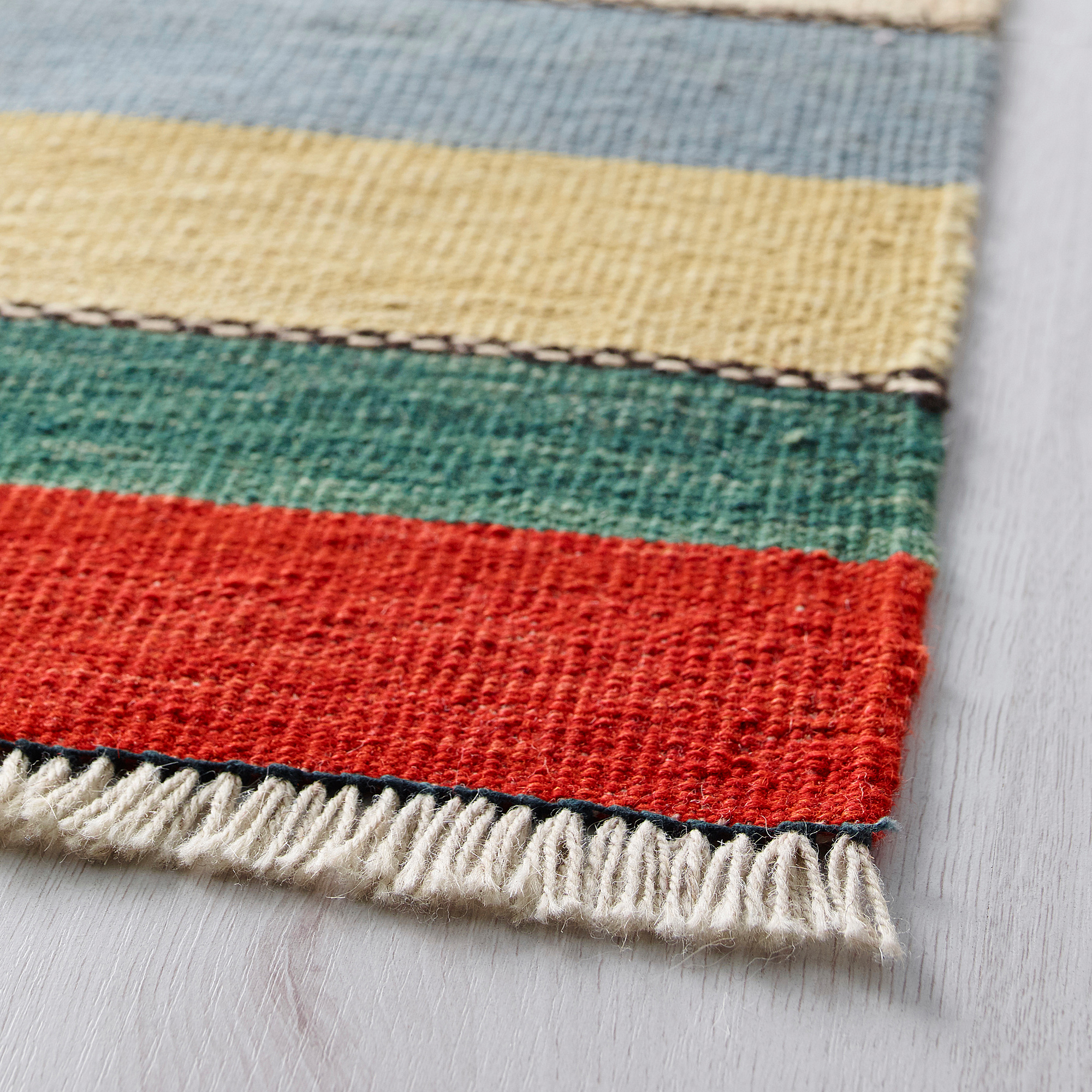 平织地毯, 手工制