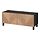BESTÅ - TV bench with doors, black-brown/Hedeviken/Stubbarp oak veneer | IKEA Taiwan Online - PE819771_S1