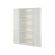 BILLY/HÖGBO bookcase combination w glass doors