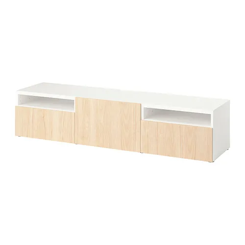 BESTÅ - TV bench, white/Fänrik ash, 180x42x39 cm | IKEA Taiwan Online - PE965982_S4