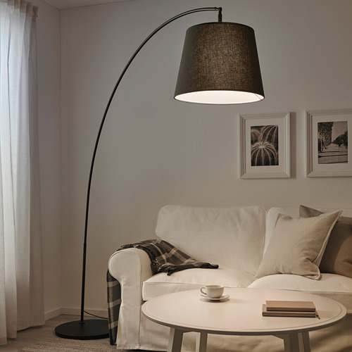 SKAFTET floor lamp base, arched