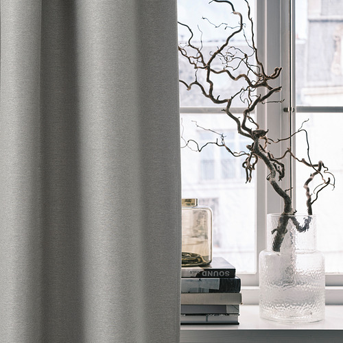 VILBORG room darkening curtains, 1 pair